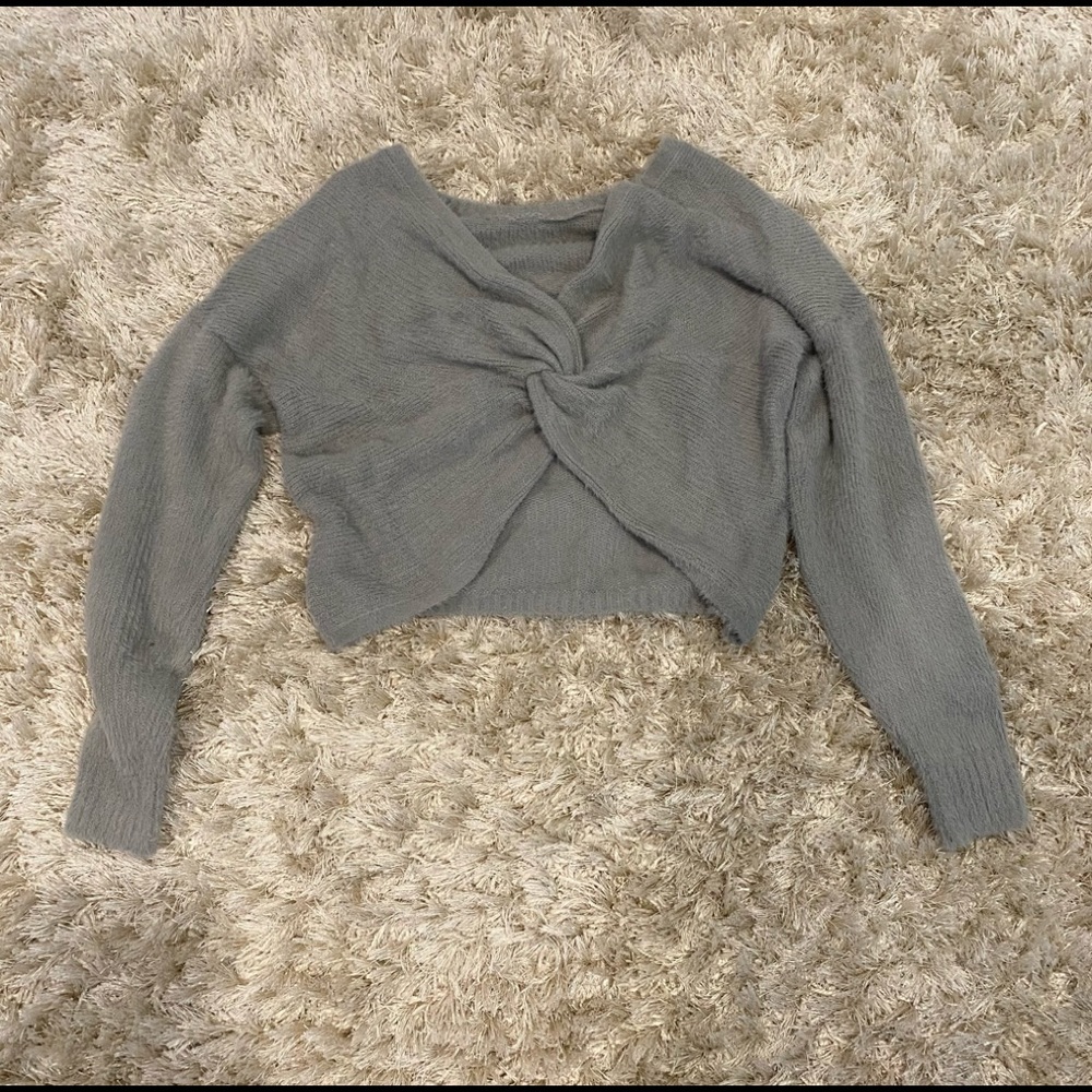 Gray Cozy Sweater From Hollister